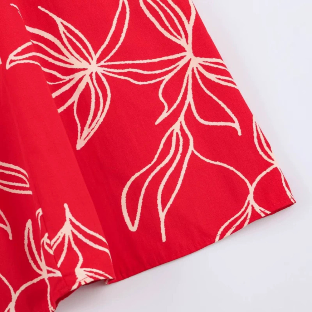 ZARA Chic Versatile Relaxed Printed Vacation Dress